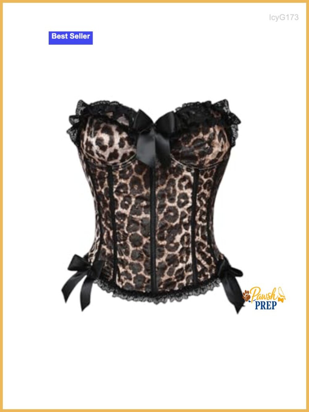 Leopard Print Corset Tube Top Y2K Strapless Cropped Club Outfit